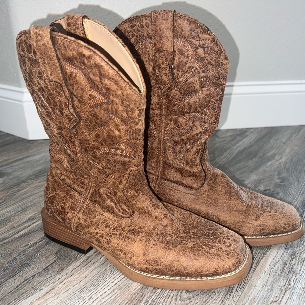 Roper Brown Western Cowboy Boots